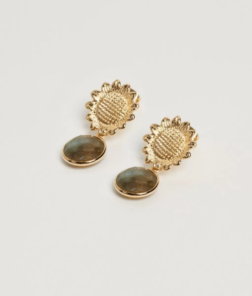 Lou Yetu Boucles Elina Labradorite Grise Store